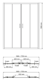 WasserKRAFT Шторка на ванну Amper 29S02-170 – фотография-3